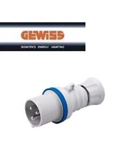 Gewiss GW60004H Spina Industriale Mobile Dritta 2P+T 16A IP44 Blu Usato Come Nuo