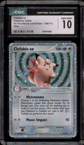Pokemon clefable rosso - pokemon, ex