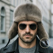 Cappello aviatore in visone