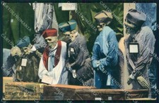 Palermo Città Saluti da Catacombe dei Cappuccini Mummie Preti cartolina RB9634