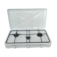 FORNELLO CUCININO A GAS 3 FUOCHI APPOGGIO CAMPEGGIO GAS GPL 60X34 LAREL