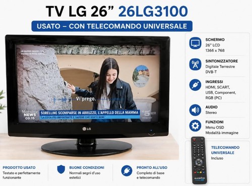 26lg3100 lcd hd hdmi - tv, lg