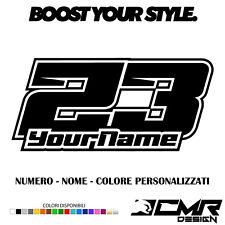 Adesivi Stickers NUMERO NOME