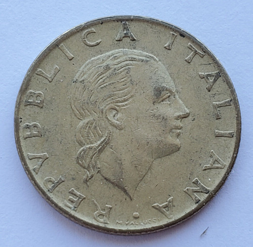1979 italy 200 lire coin - lire, km#