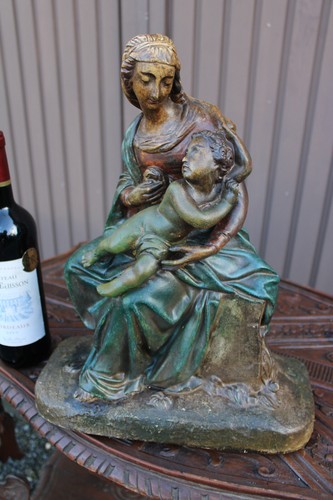 Antica grande statua ceramica