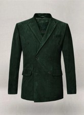 Blazer uomo verde - , scamosciato