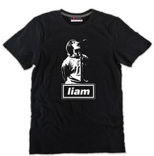 T-shirt nera rock band Liam
