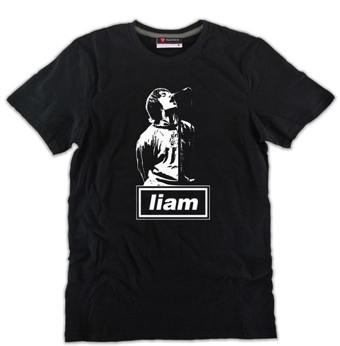 Shirt nera rock band liam - nera,