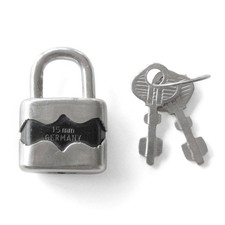 Lucchetto 15mm argento con 2