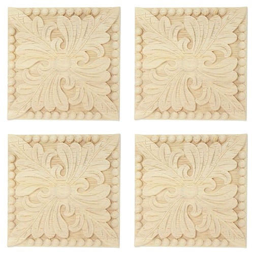 Appliques legno naturale - 4x,