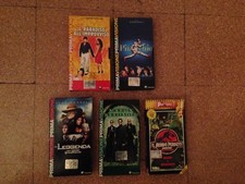 LOTTO 5 VHS CASSETTE VIDEOCASSETTE PANORAMA PINOCCHIO JURASSIK PARK MATRIX ECC.