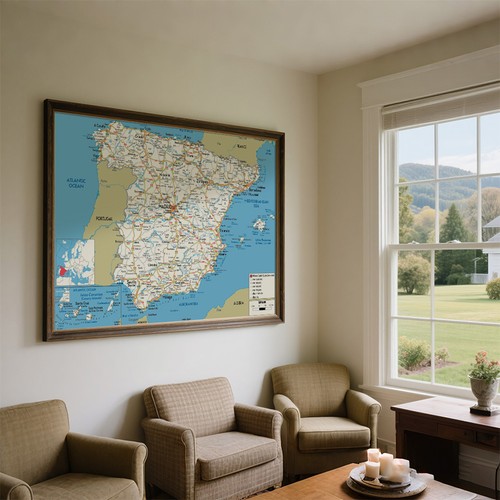 Mappa della spagna - 24",
