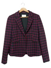 RENé LEZARD Blazer corto Donna Blazer Taglia IT 38 nero-rosso-viola