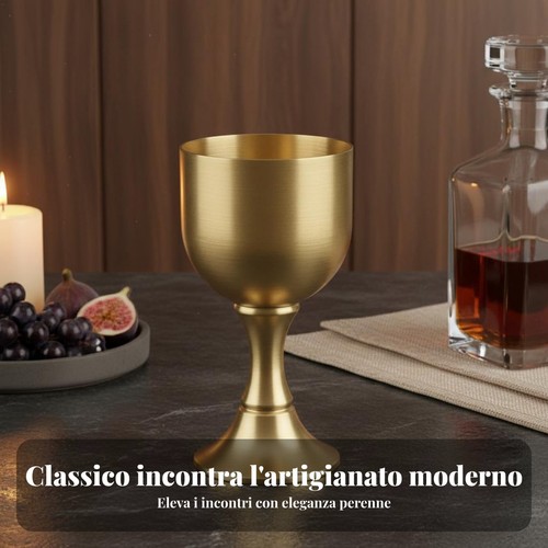 Calice ottone colore dorato - in,