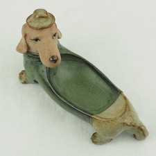 Statuina Daschund cane vestito