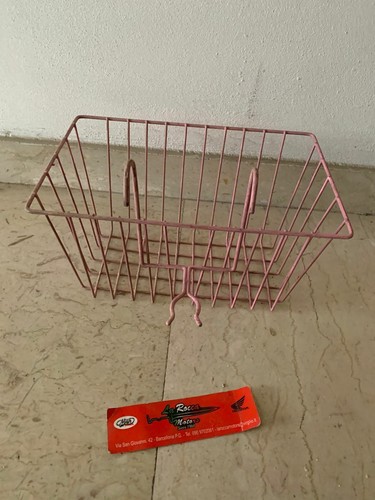 Cesto cestino rosa - cestino, bici