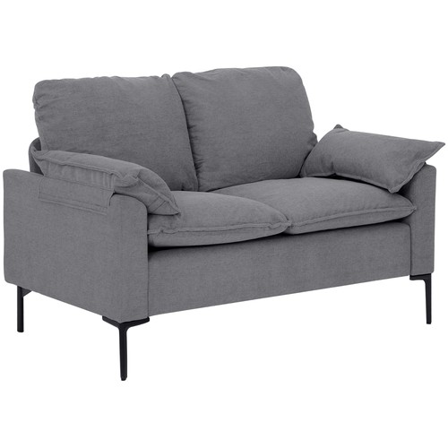 Homcom divano posti - divano, 2