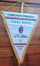 Gagliardetto Ricamato Milan Primavera Calcio Maglia Milan Pennant Italy Football
