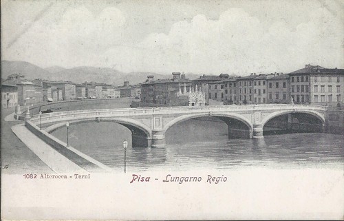 Pisa ponte solferino cartolina - solferino,