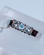 Anello oro bianco 18 kt Trilogy con diamanti