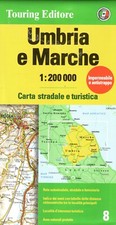 Mappa Umbria e Marche del Touring Club Italiano (2014) (NUOVA)