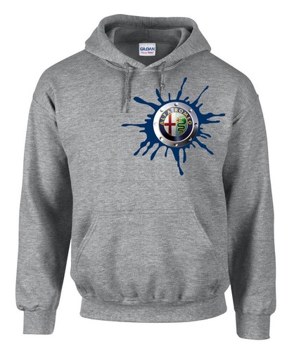 Felpa con cappuccio alfa romeo - felpa,