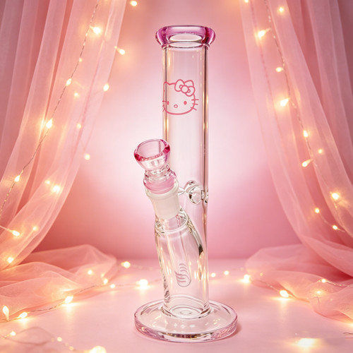 Glass bong pink - 10",
