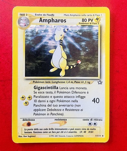 Lotto carte pokemon ampharos - carte,