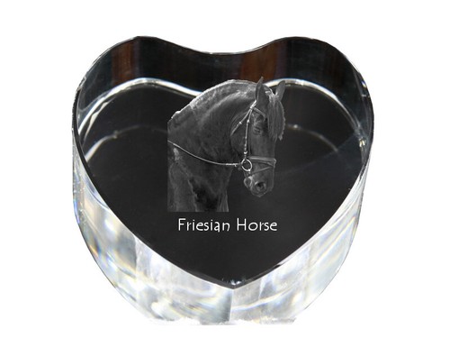 Cavallo frisone cuore - cuore, di