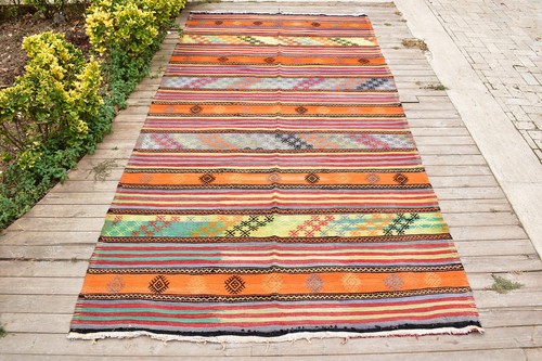 Tappeto turco kilim tessuto - tappeto,