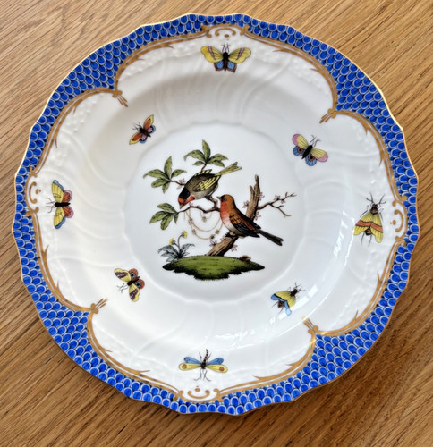 Herend rothschild bird blue - herend,