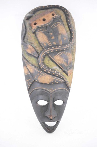 Maschera legno repubblica - in,