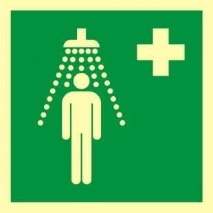 Cartello doccia emergenza - cartello,