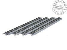 Kato 20-000 - scala N - set di 4 binari dritti lunghi 248 mm con massicciata
