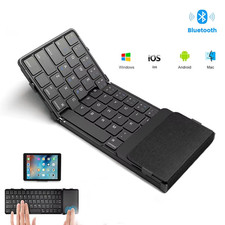 Tastiera Bluetooth Pieghevole Con Touchpad Tastiera Pieghevole Wireless Con Pell