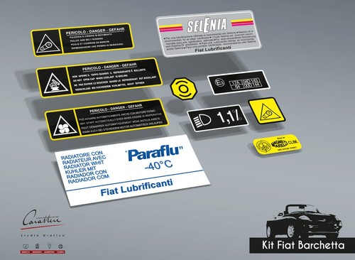 Kit adesivi fiat - fiat, dal