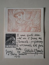Cartolina postale annunzio - cartolina, d'annunzio