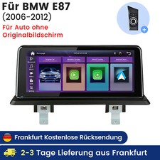Autoradio Carplay Linux GPS Navi iDrive SWC Für BMW 1er E81 E82 E87 E88 2006-12