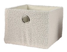 SCATOLA PORTA OGGETTI 20X25CM BIANCA ARREDO INTERNI HOME DECOR