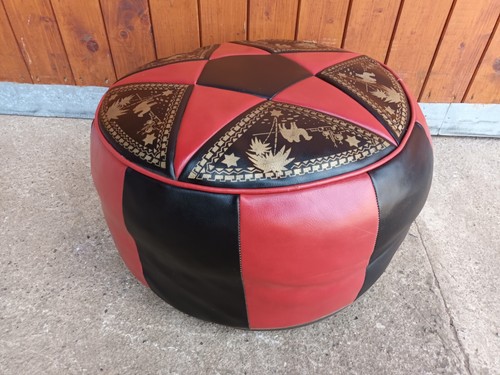 Ottomana vintage anni pouf - ottomana,