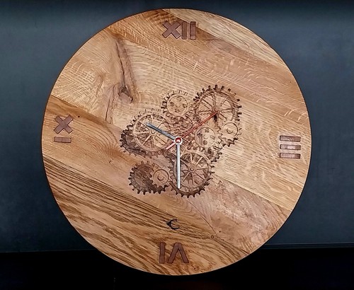 Orologio parete legno di - orologio, in