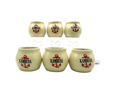 Vintage Kambusa Bicchieri  Pipa 1970's Bonomelli    set 6 pezzi