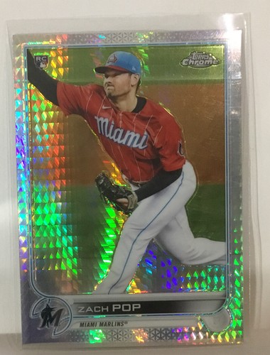 2022 topps chrome zach pop - topps,