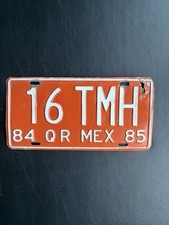 Targa Messico 1984 1985 QUINTANA ROO 16 TMH tipo TAXI 