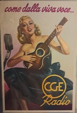 CARTOLINA PUBBLICITARIA BOCCASILE RADIO CGE   NV FG