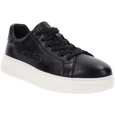 4US Sneakers Uomo In Pelle Liscia Con Lacci By Cesare Paciotti - NER (Nero)