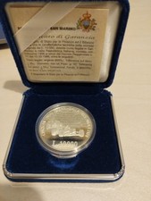1998 SAN MARINO Moneta Lire 10000 argento "50 ANNI DI FERRARI" FS in cofanetto