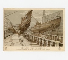 Regia Marina Sommergibili Franchigia Fascismo PNF OND Cartolina Viaggiata 1942