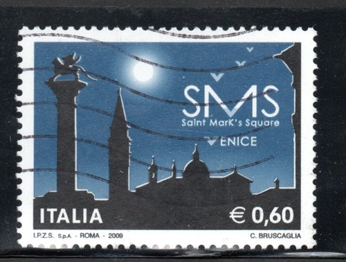 Francobollo italia 2009 sms - italia,
