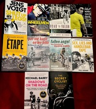 Lot of 10 Cycling Bike Racing Paperbacks (some creases) Fausto Coppi, Merckx
